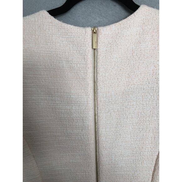 Calvin Klein Sheath Dress Women's Size 8 Crew Neck Pale Orange NEW - Picture 5 of 9